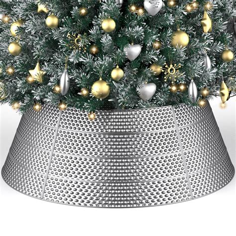 sheet metal tree collars|metal collar for christmas tree.